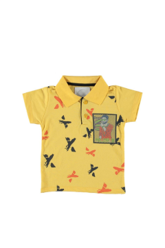 Pundikids Erkek Çocuk Tişört Sarı - 5 - 6 Yaş