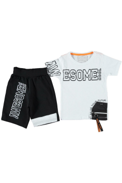 Pundikids Erkek Çocuk Kaprili Takım Beyaz - 6 - 7 Yaş