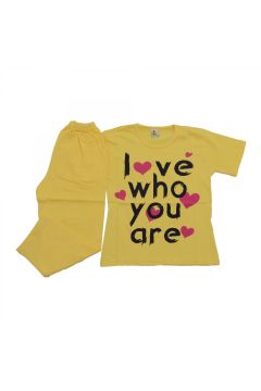 Lolly Dolly Baskılı Kısa Kollu Kız Çocuk Pijama Takımı