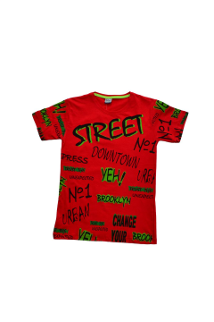 Erkek Çocuk Bisiklet Yaka T-Shirt