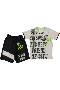 Pundikids Erkek Çocuk Kaprili Takım Beyaz - 9 - 10 Yaş