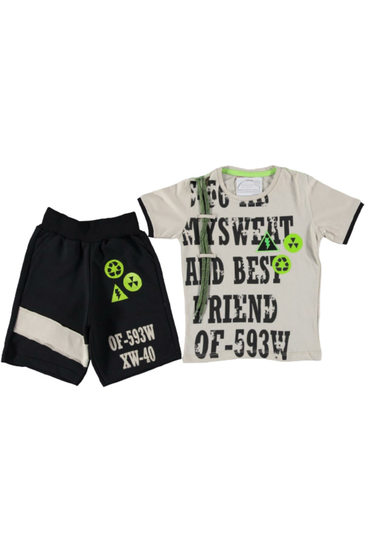 Pundikids Erkek Çocuk Kaprili Takım Beyaz - 7 - 8 Yaş