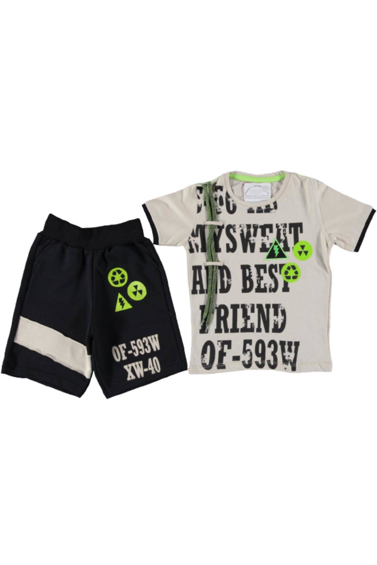 Pundikids Erkek Çocuk Kaprili Takım Beyaz - 6 - 7 Yaş