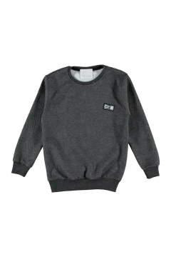 Pundikids Erkek Çocuk Kapitone Kışlık Sweath Koyu Gri - 9 yaş