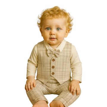 YELEKLİ PAPYONLU 3 LÜ TAKIM