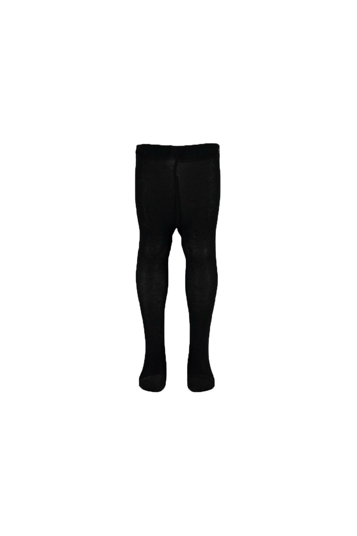 Pundikids Kız Çocuk Siyah Havlu Külotlu Çorap Siyah - 8 - 9 Yaş