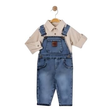 ARMALI RENKLİ GÖMLEKLİ KOT SLOPET