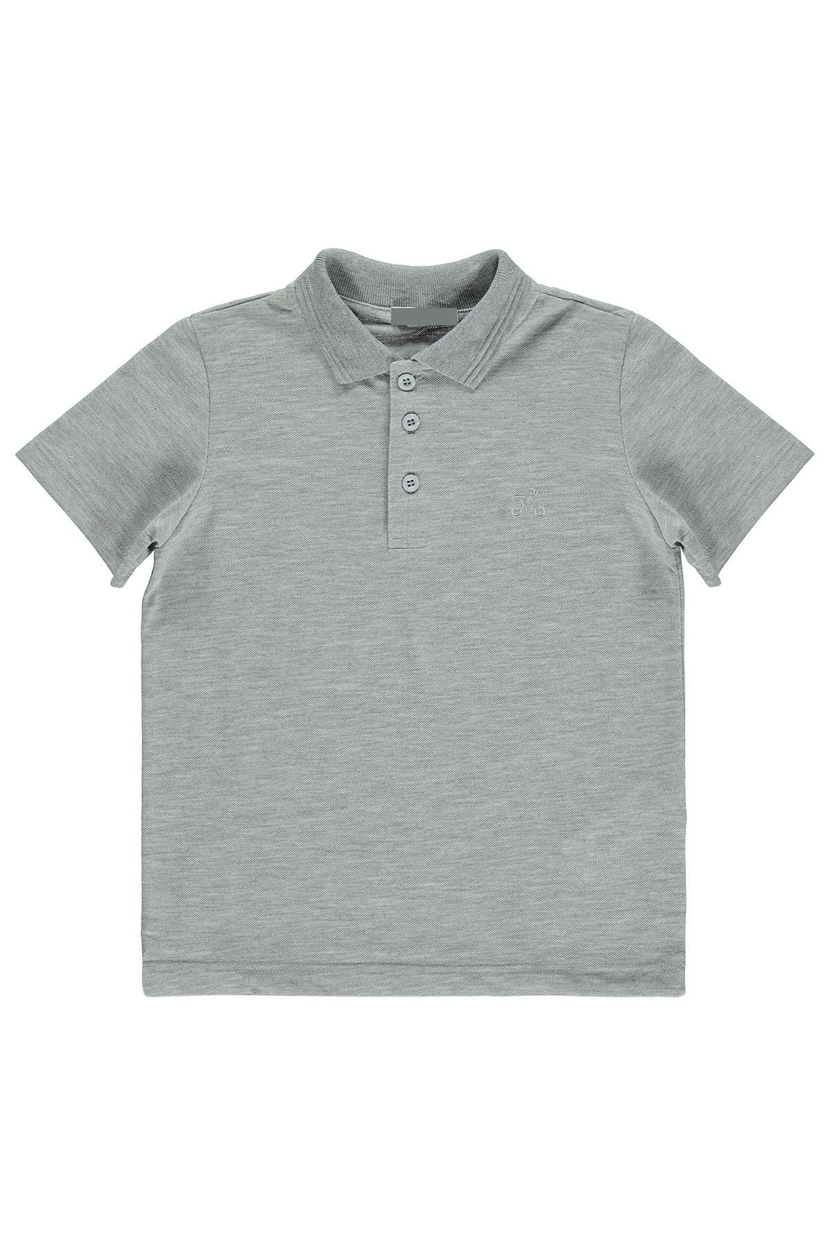 Pundikids Erkek Çocuk Tişört Gri - 10 - 11 Yaş