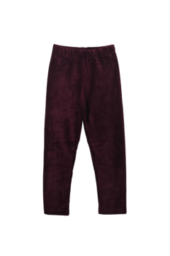 Pundikids Kız Çocuk Kadife Tayt Bordo - 1 Yaş