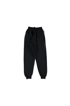 Çocuk Üç İplik İçi Şardonlu Alt Eşofman Siyah - 6 - 7 Yaş