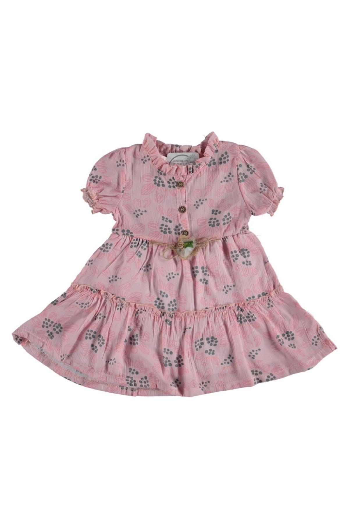 Pundikids Kız Çocuk Elbise Pembe - 3 - 4 Yaş