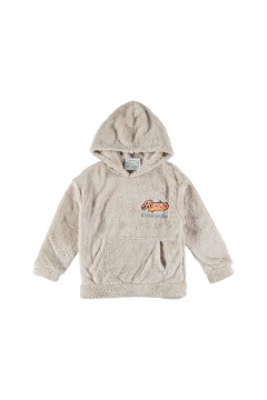 Pundikids Erkek Çocuk Kapüşonlu Peluş Sweath Bej - 10 - 11 Yaş