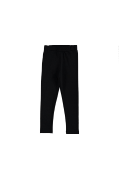 Pundikids Kız Çocuk Fitilli Görünümlü Tayt Siyah - 10 - 11 Yaş