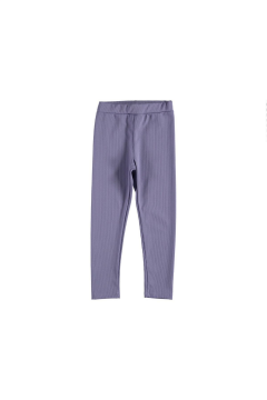 Pundikids Kız Çocuk Fitilli Görünümlü Tayt Lila - 8 - 9 Yaş