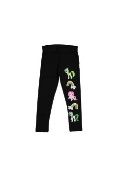 Kız Çocuk Unicorn Baskılı Tayt Lacivert - 6 - 7 Yaş